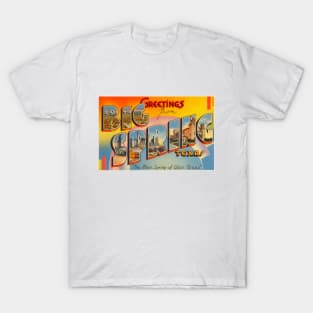 Greetings from Big Spring Texas, Vintage Large Letter Postcard T-Shirt